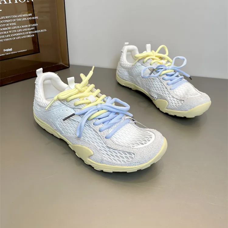 陌尼斯MONIZ德训鞋单网夏季新款透气休闲运动跑步鞋软底渔网鞋潮