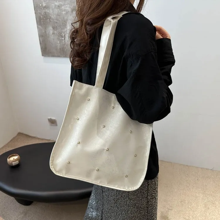 2025新款碎碎冰纹满天星波点一包多用单肩托特包女斜挎腋下双