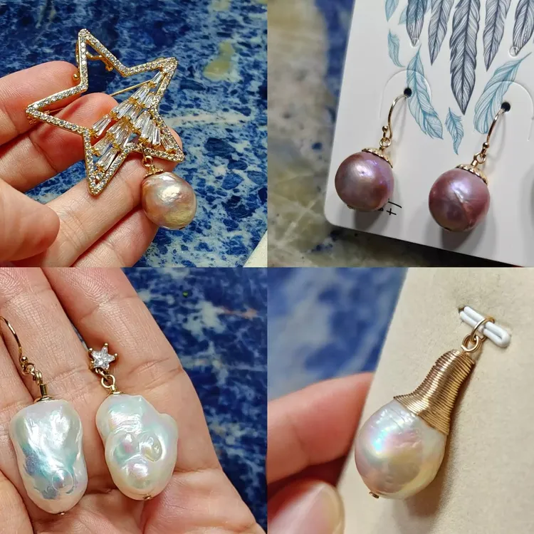 足银耳饰 清仓 一物一图 巴洛克耳环手链吊坠项链胸针耳坠独特
