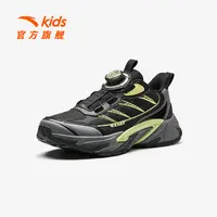 安踏儿童男大童休闲鞋2025新款舒适防滑耐磨青少年轻户外旋钮鞋子