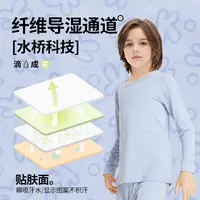 儿童遇水生花家居服，单向导湿技术干爽不黏身 R78509