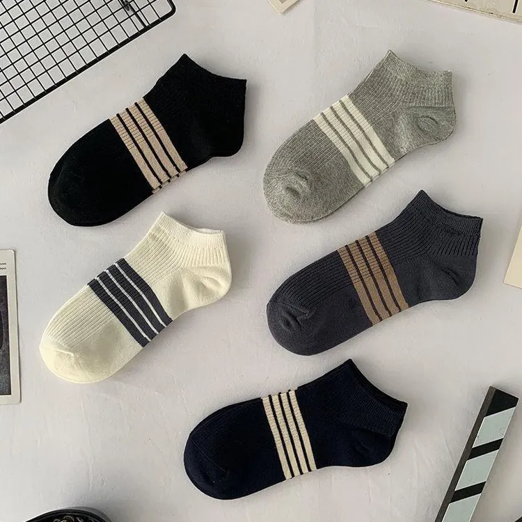 袜子男士夏款短袜防臭吸汗ins潮夏天低筒男袜夏季薄款船袜短袜男