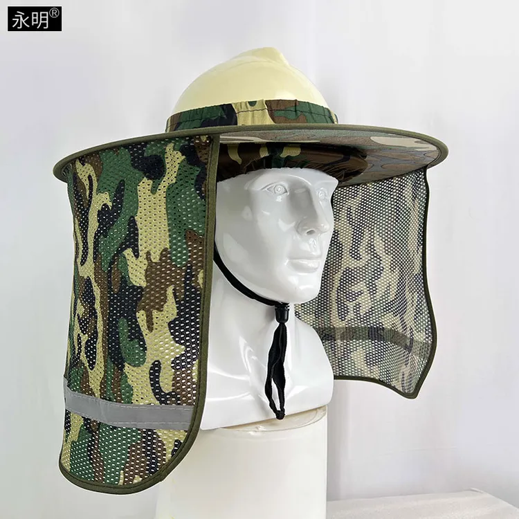 夏季空顶帽遮阳板工地施工帽檐松紧大沿帽遮阳帽遮阳帘