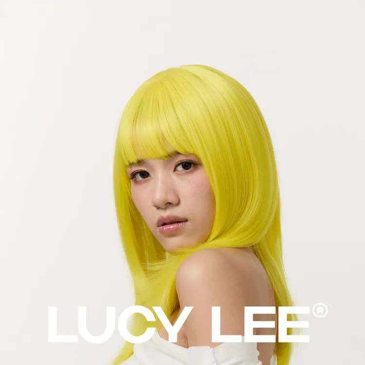LUCYLEE【不用修剪免戴发网的假发-柠檬合金】精修柠檬黄女假发头套