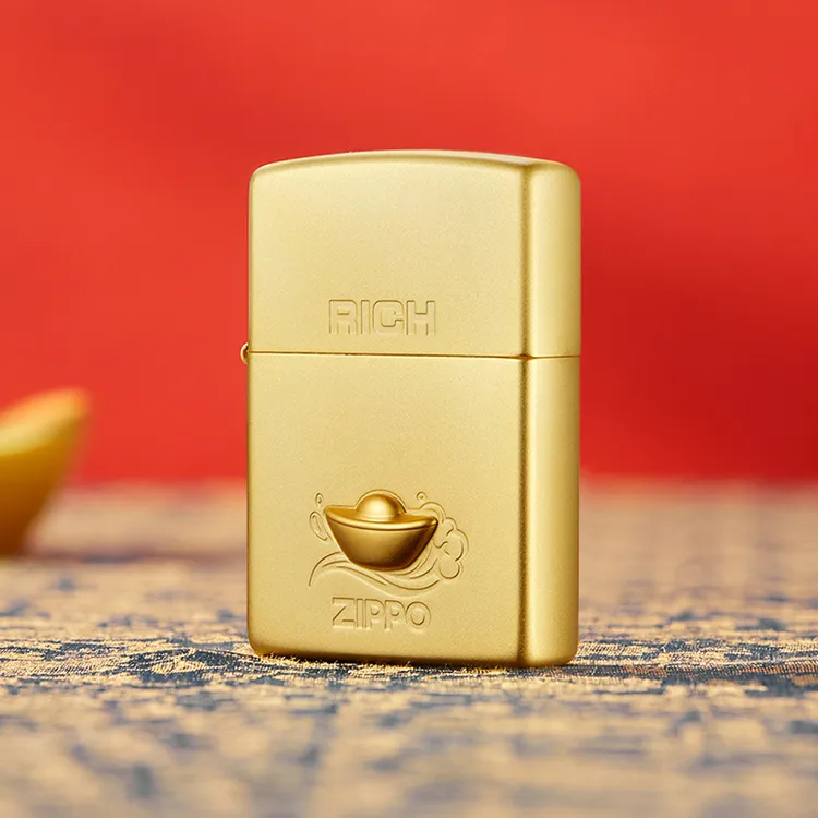 Zippo财源滚滚金元宝送男朋友生日礼物