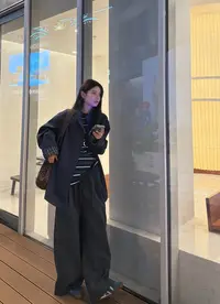 小花【风衣外套】韩版高级撞色立领风衣外套