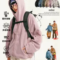 【醒醒专属】HJ8310重磅摇粒绒连帽外套秋冬户外登山抓绒保暖夹克衫