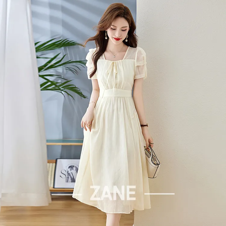 2025年新款夏季修身显瘦连衣裙女薄款气质减龄时尚小个子夏装裙子