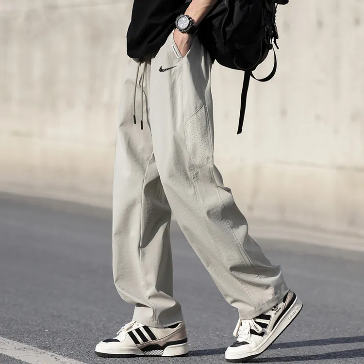一折专区丨休闲裤吸湿透气夏季男士冰感宽松时尚百搭直筒潮流长裤