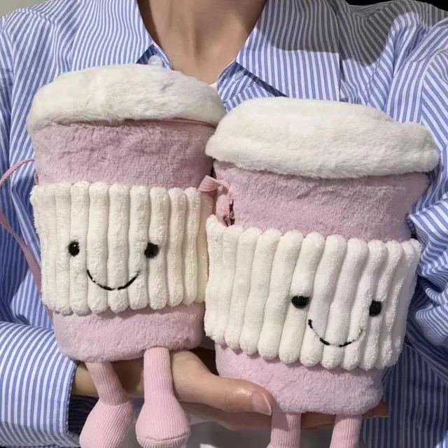 2025新款卡通可爱趣味玩偶包斜挎女包随行包包单肩包奶茶包儿童包