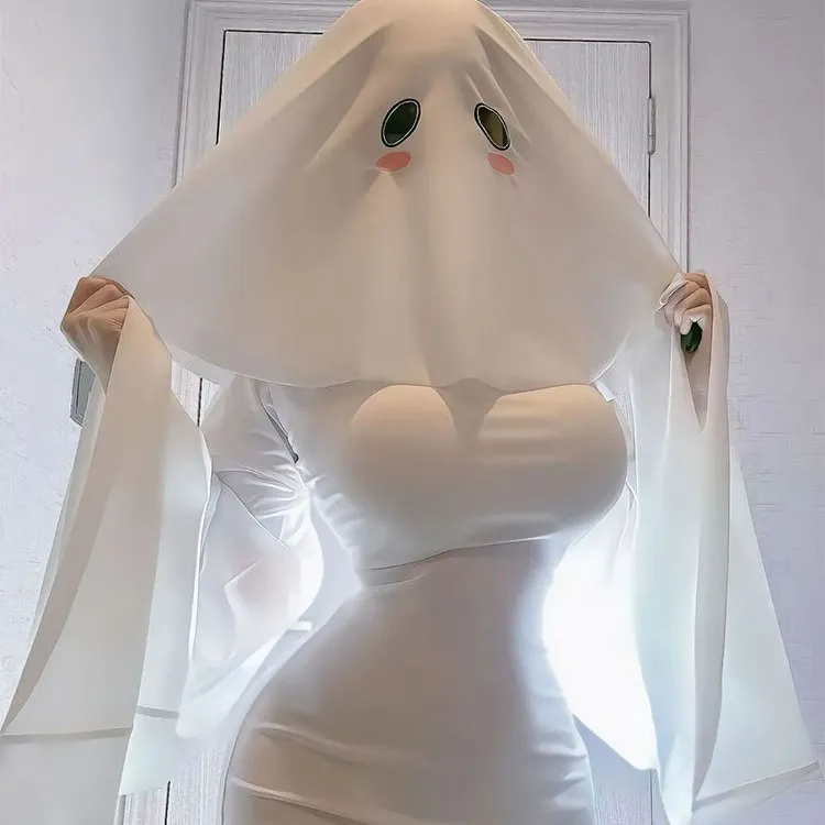 【小野猫】款内衣cosplay幽灵娘可爱鬼连衣裙万圣节制服诱惑