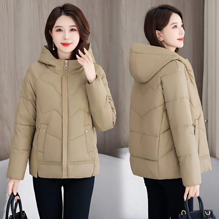 2025冬季新款免洗皮棉妈妈款棉服时尚洋气保暖