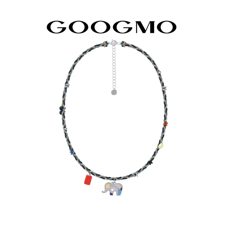 铜合金项链 拼色系列小众设计师项链