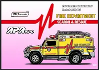 佛山限定 MK 1:64 悍马H2救护车变形金刚原型 合金车模型