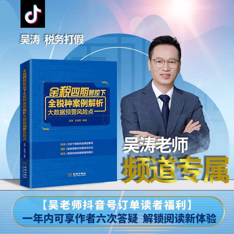 正版金税四期智控下全税种案例解析大数据预警风险点 吴涛,王振雨