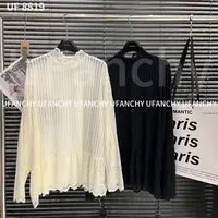 杨杨 UF-8819绝美蕾丝花边可叠穿上衣