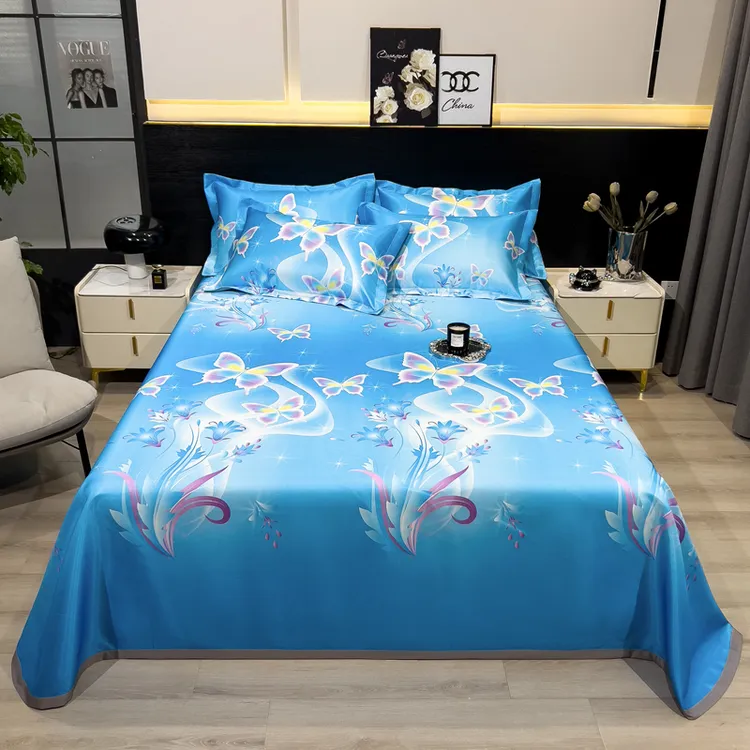 新款冰丝软凉席三件套可机洗