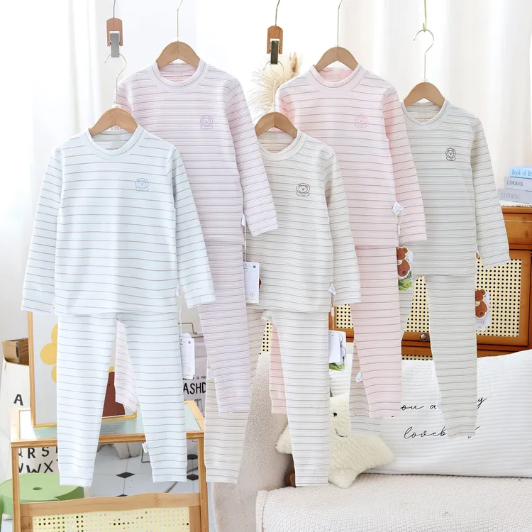 【专柜品质320克】儿童青少年A类加厚舒绒棉内衣棉花泡泡秋衣秋裤