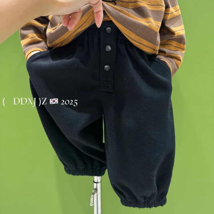 【W+韩系童装】秋款儿童韩版休闲收脚口百搭小神裤长裤 KZ5073