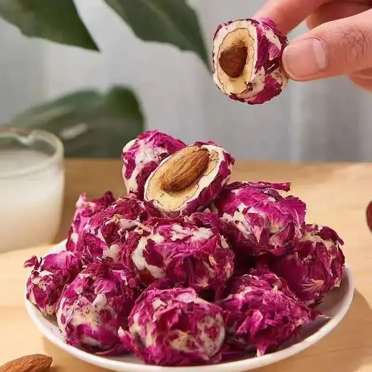 【玫瑰花巴旦木夹心奶枣】四层夹心花香四溢奶香浓郁