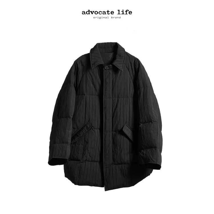 Advocatelife 2025冬季新品保暖外套高级肌理坑条羽绒服 JQ382312