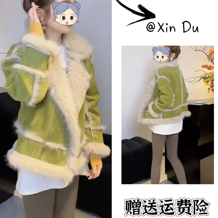 2025秋冬季新款时尚显瘦气质女士网红洋气外套百搭款D24934