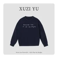 XUZI YU.小个子定制字母圆领显瘦韩版针织毛衣女771-M168-8181