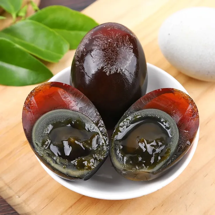 【到手10枚】湖北老字号富硒无抗皮蛋溏心松花皮蛋无铅工艺皮蛋窖藏