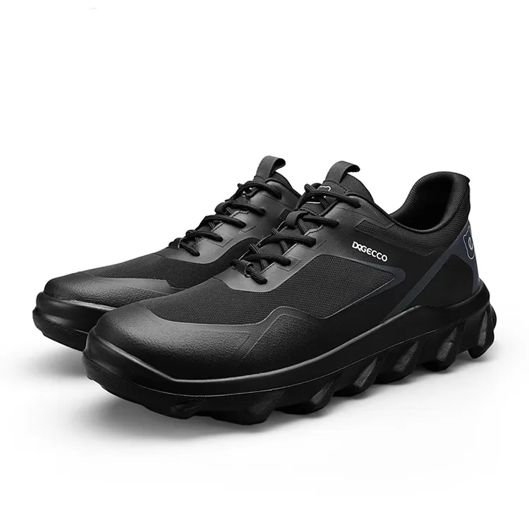 爱步特伦夏季网面徒步鞋厚底圆头透气注压减震跑步户外运动鞋男士