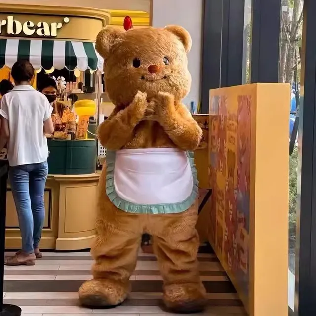 网红黄油小熊卡通人偶服装泰国butterbear玩偶服奶油小熊人偶服装
