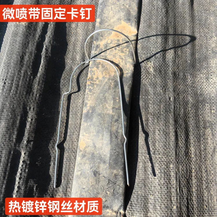 滴灌带叉子微喷带固定防风卡子大棚喷灌水带压管叉滴灌管固定卡钉