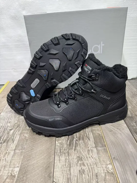 外贸出口男士户外冬季耐寒加绒保暖防滑登山徒步高帮雪地靴