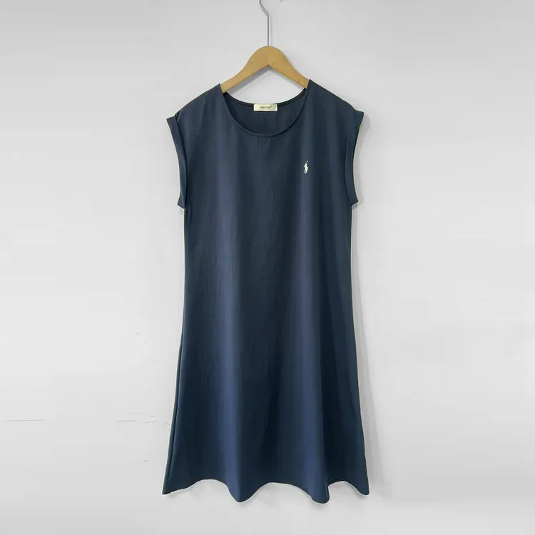 高端轻奢品~简约韩系夏季凉爽无袖圆领女士连衣裙IDFYBZ003