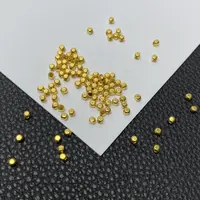 「戴琴珠宝」YZ3620-18K金2mm左右方糖珠配件-XZZ(多样性发其一)