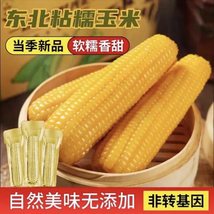 【于琦琦专属】25年头茬糯九黄糯玉米软糯香甜铝箔包装真空锁鲜 试吃两根
