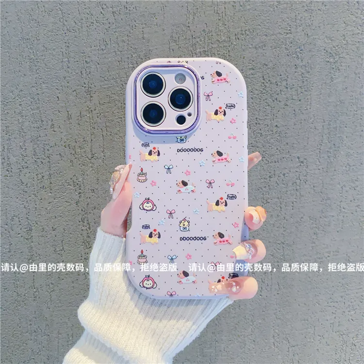 （苹果系列）金属小胖妹适用iPhone16/15/14/13/12/11/xr/8/7手机壳