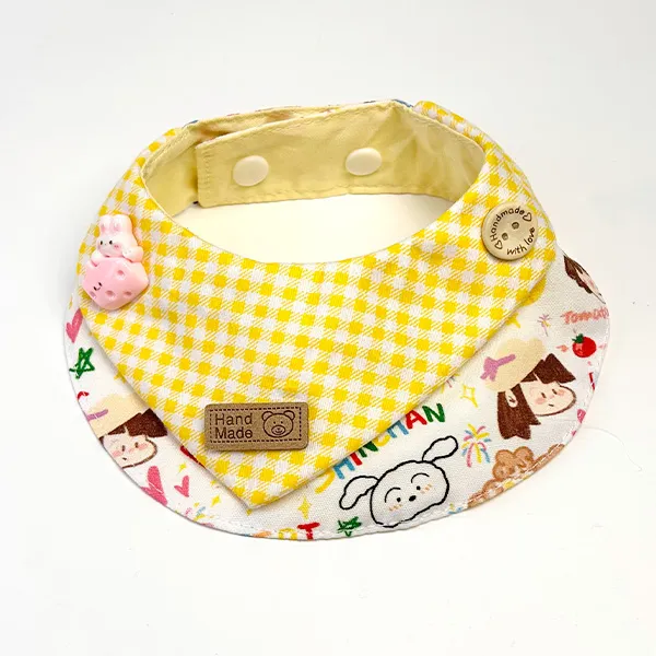 猫咪狗狗可爱口水巾宠物围脖领结围兜小型犬布偶蓝白泰迪比熊装饰