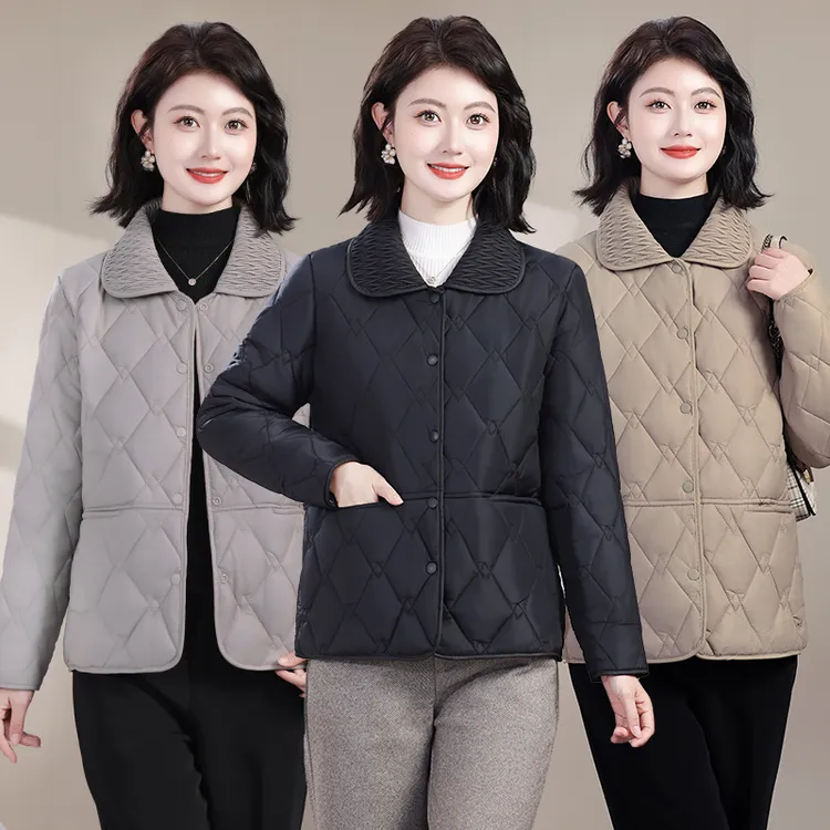 【新品】秋冬款轻薄款棉衣短款休闲修身棉袄洋气时尚棉服春秋外套