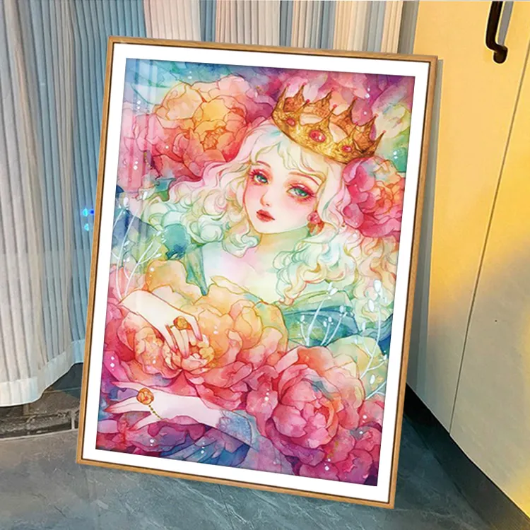 芊虹秀花嫁女王十字绣2025新款高级感客厅卧室卡通女孩刺绣手工绣