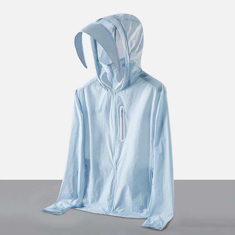 2025夏季男女防晒服城市户外宽松型斗篷款青少年防紫外线UPF50+