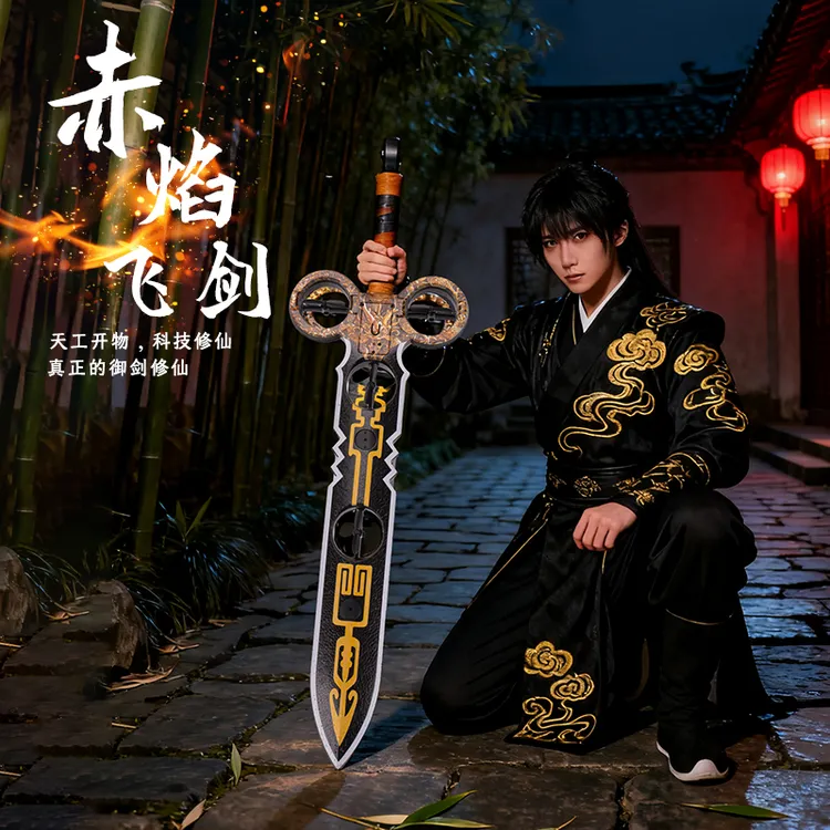 赤焰飞剑手势遥控二次元动漫游戏COS道具模型修仙玩具男孩礼物