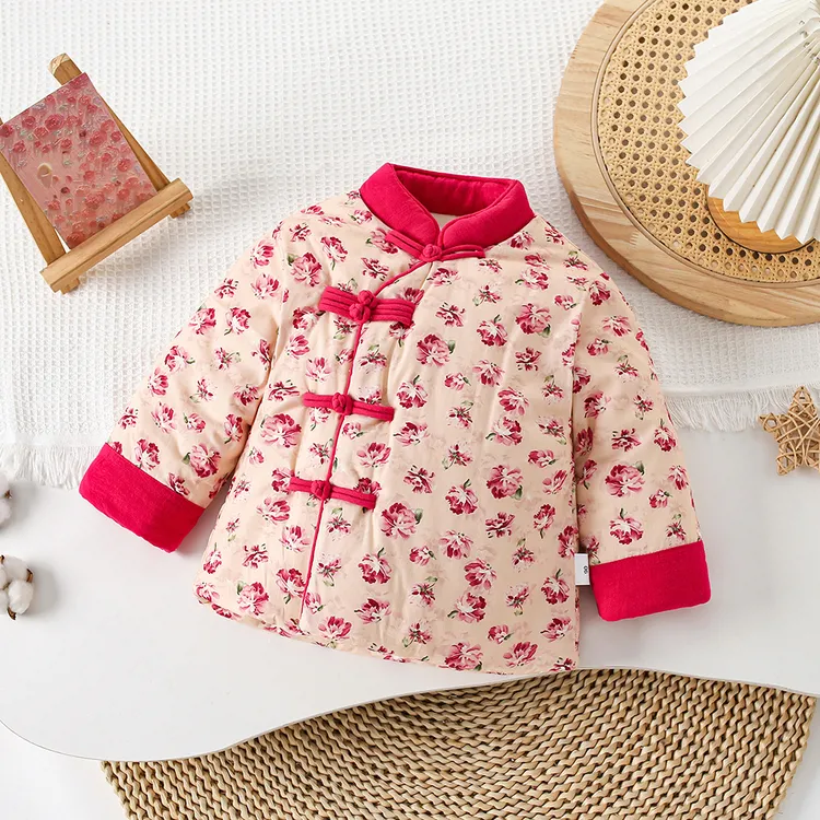 2025新款纯棉花宝宝棉袄秋冬男童女童拜年服冬季棉花棉衣儿童棉服