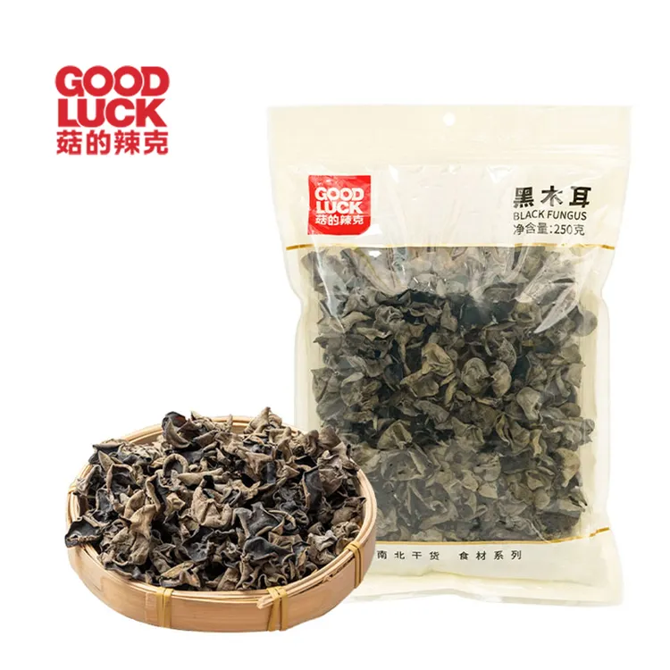 菇的辣克黑木耳无根食用干木耳 肉厚秋木耳特产干货250g/袋营养