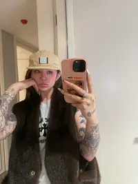 S.one 私人定制 vintage 环保皮草马甲