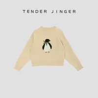 Tender Jinger【趣味小企鹅】圆领羊毛针织套头毛衣T53MII41366