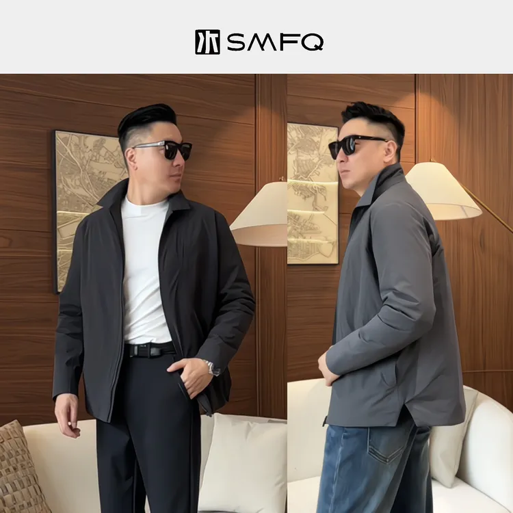 水木夫妻·男款「潇洒漫行」都市三防轻商务零压通勤翻领鹅绒服!