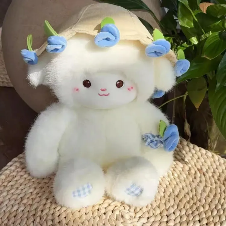 范哲萨可爱玫瑰花小羊毛绒玩偶公仔儿童玩具娃娃情侣送女生生日礼