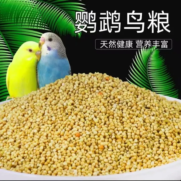 带壳黄谷子虎皮玄凤牡丹鹦鹉专用营养鸟粮鹦鹉食粮
