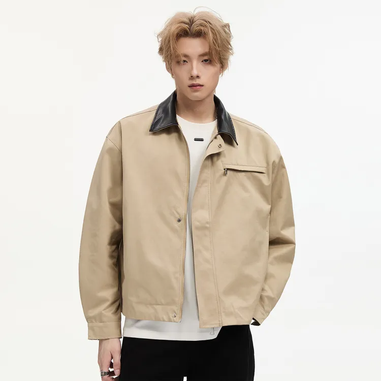 cleanfit硬挺短款外套男女痞帅2025秋季新款美式底特律工装夹克