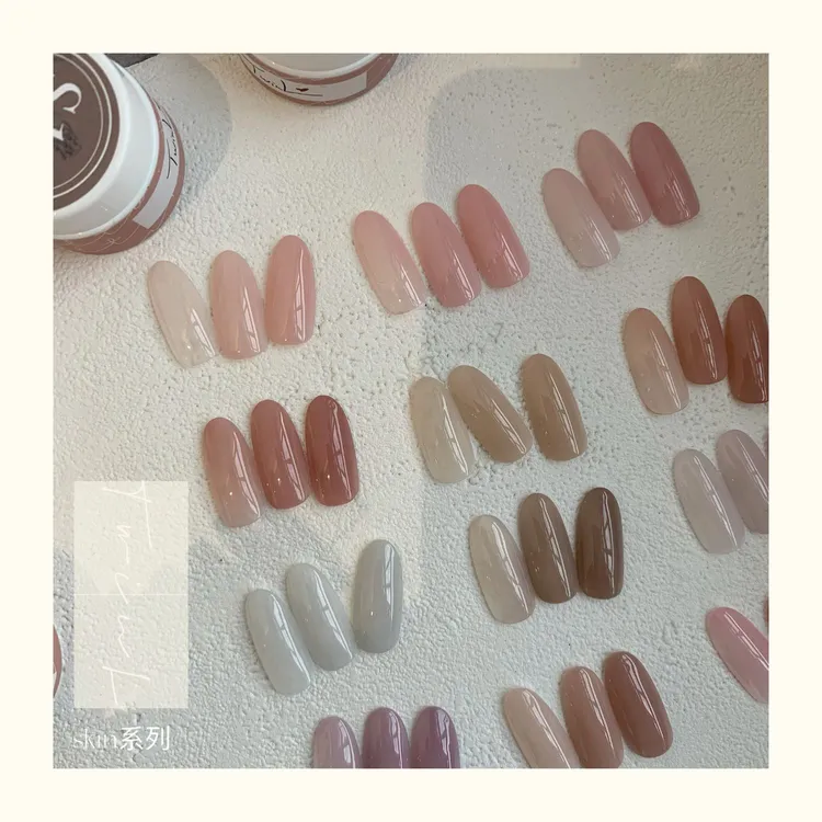 【拍3颗免1颗】TwinL 裸色Skin1-3系列 美甲光疗胶罐装甘露寺嬛嬛冰透 甲油胶